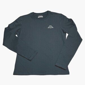 Kappa Long Sleeve Black Tee Shirt Small